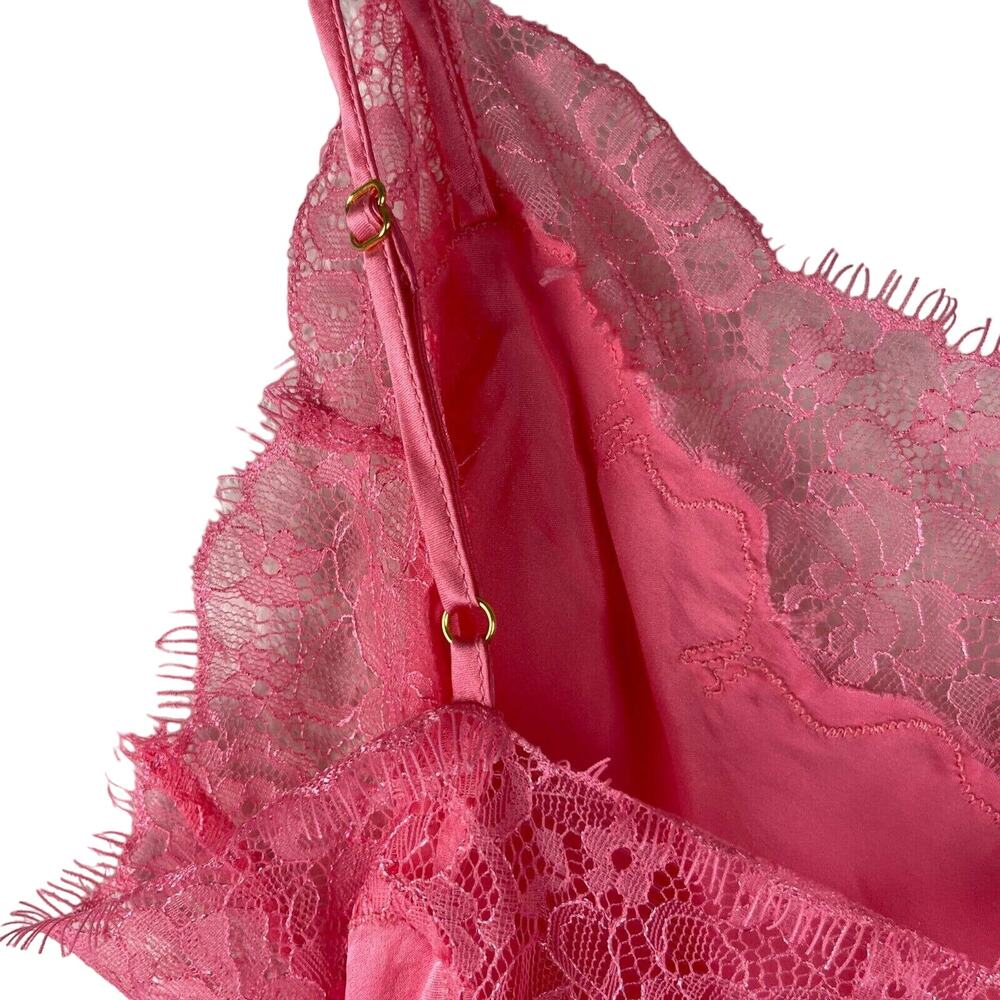Cosabella Journelle Charlotte Silk Cami Womens Small Pink Lace Sexy Sleeveless - Picture 13 of 14